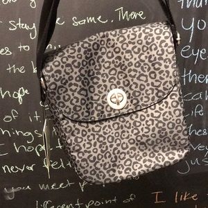 NWT Baggalini Black Leopard Print Crossbody Bag